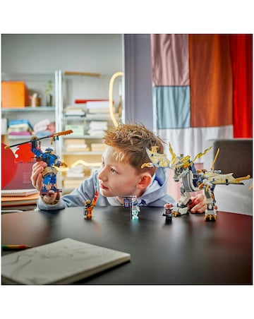 LEGO NINJAGO Rogue's Mech Dragon Rider Ninja Toy and Dragon Battle Playset 71843