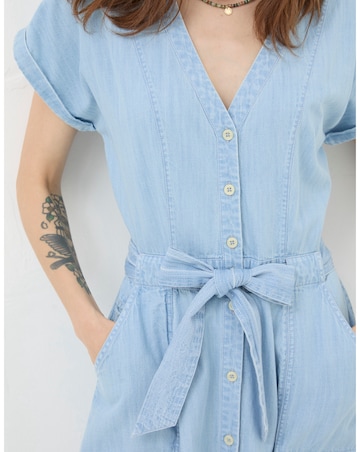 FatFace Odette Denim Midi Dress