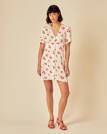 Nobody's Child Alexa Mini Dress White Tomato Print