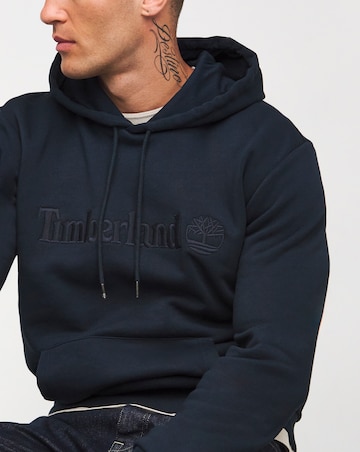 Timberland Hampthon Tonal Logo Hoodie - Navy