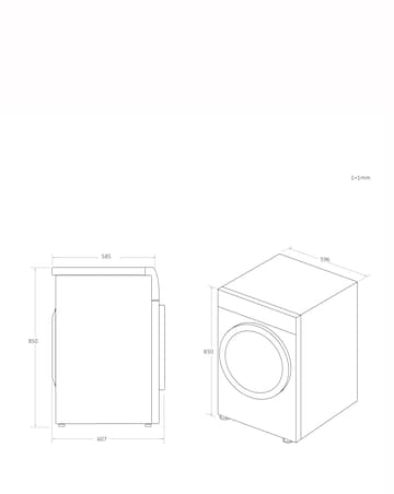 Candy CSEC9LF-80 9kg Condenser Tumble Dryer White + Install