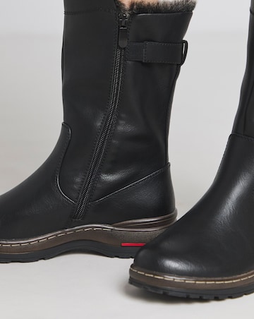 Heavenly Feet Bramble Warm Lined Buckle Boots Extra Wide EEE Fit