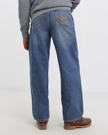 Timberland Sandown Pocket Embroide Tree Logo Denim Jeans - Blue