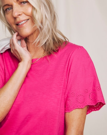 Julipa Broderie Sleeve T-Shirt