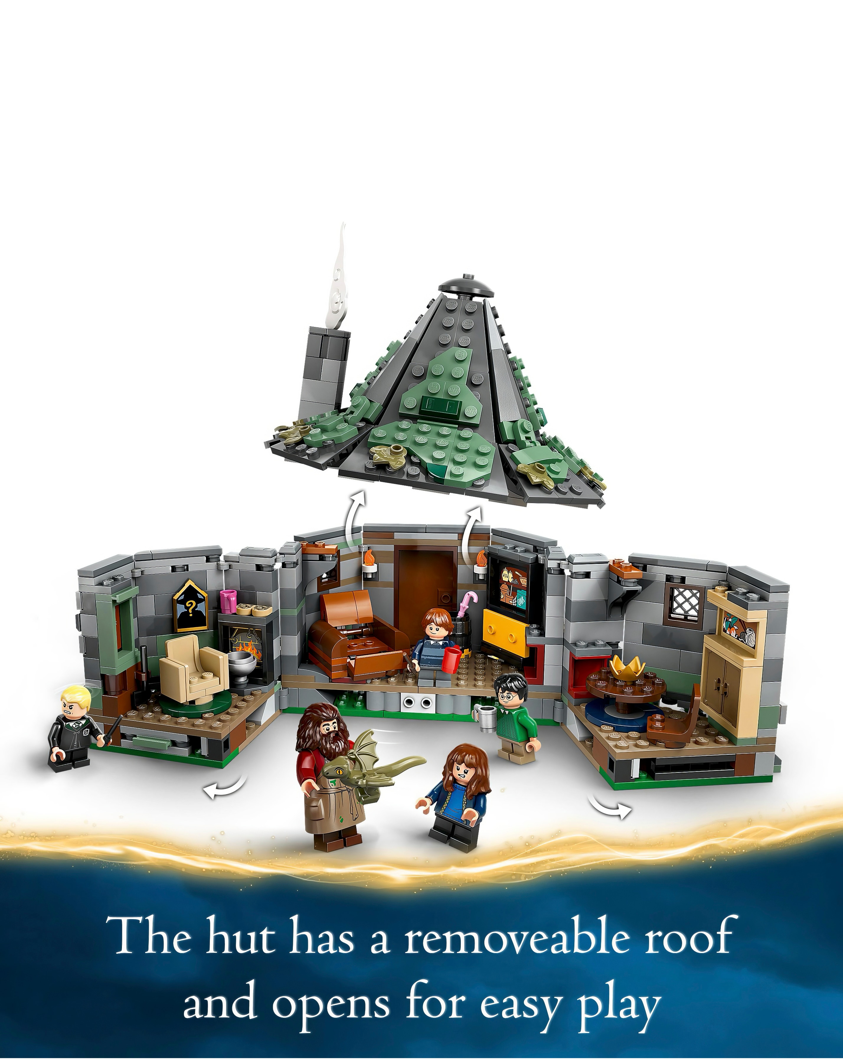 Yum！ LEGO Harry Potter Hagrid's Hut: An Unexpected Visit 76428 | JD