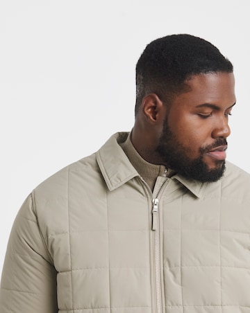 Water Resistant Square Quilt Shacket