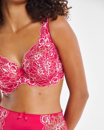 Pretty Secrets (2 Pack) Ella Lace Full Cup Wired Bras (C-H) Pink Multi