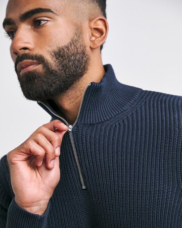 Navy Fisherman 1/4 Zip