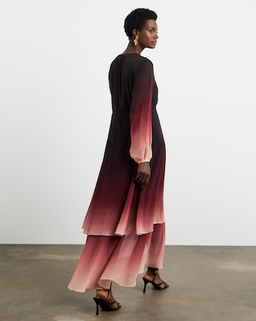 Joanna Hope Ombre Tiered Maxi Dress