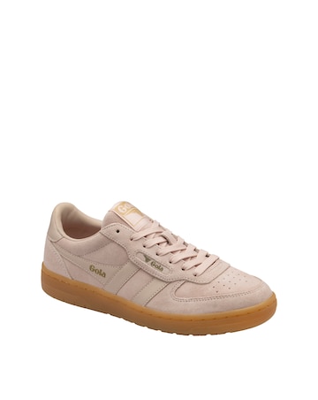 Gola Hawk Suede Trainers - Rose/Gum