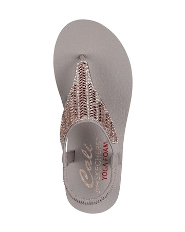 Skechers Meditation Toe Post Sling Back Sandals Standard Fit