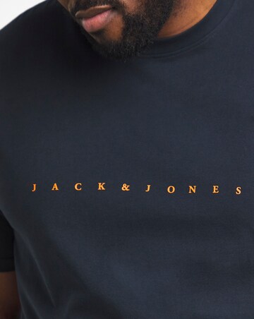 Jack & Jones Star Logo T-Shirt & Short Set - Navy