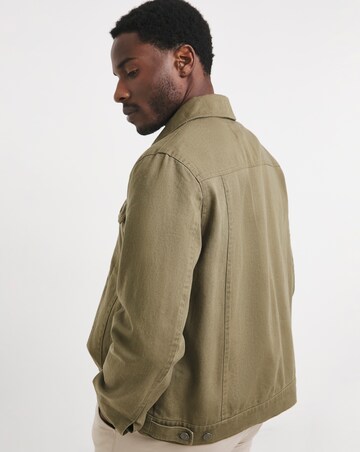 Khaki Twill Trucker Jacket