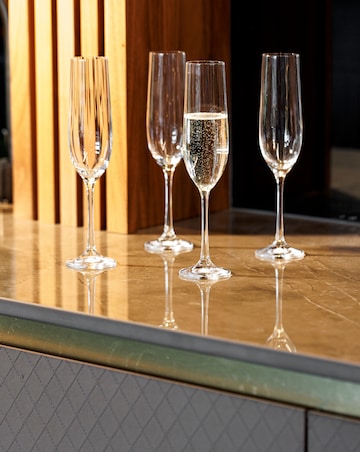 Mikasa Treviso Set of 4 Flute Glasses