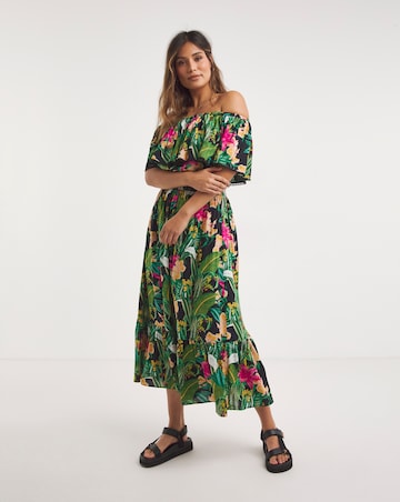Tropadelic Bardot Maxi Beach Dress