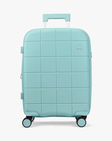 Rock Pixel Cabin Suitcase - Pastel Green