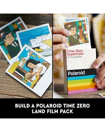 LEGO Ideas Polaroid OneStep SX-70 Camera Gift for Photographers 21345