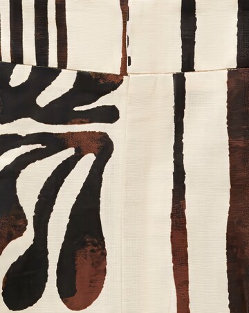 Mango Printed Cotton Linen Trousers