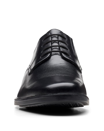 Clarks Howard Walk Leather Shoe - Black