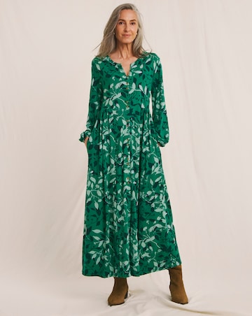 Julipa Button Through Jersey Midi Dress