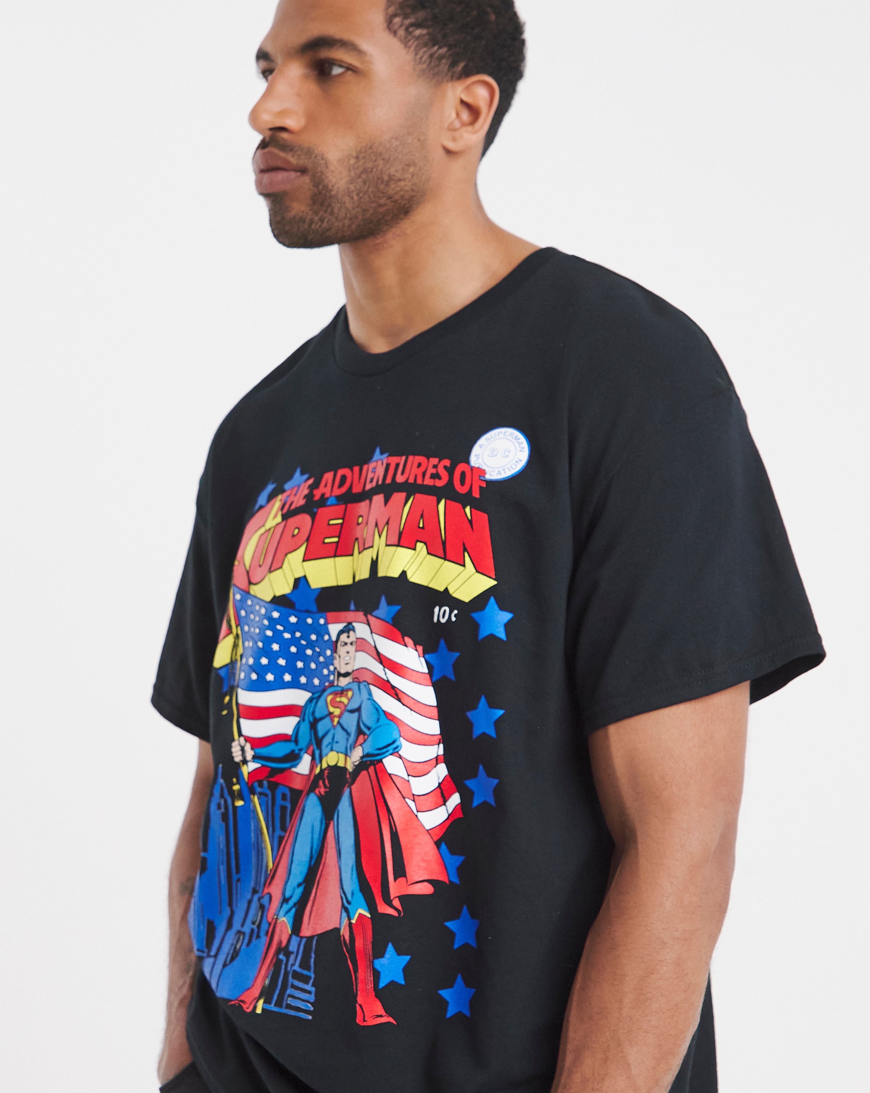 Superman Graphic T-Shirt - Black | JD Williams