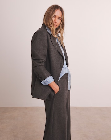 Anthology Brushed Wide Leg Trousers with Stretch