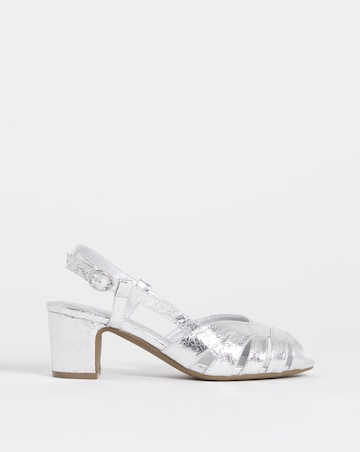 Solana Peep Toe Shoes With Slingback - Extra Wide Fit (EEE)