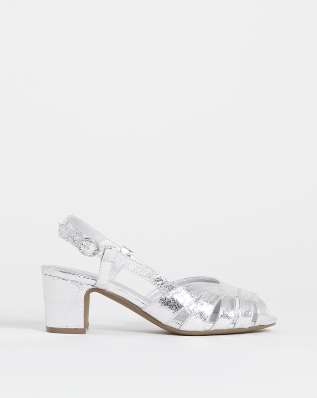 Solana Peep Toe Shoes With Slingback - Standard Fit (D)