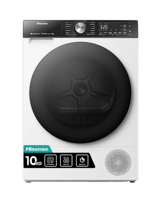 Hisense 5S Series DH5S102BW 10Kg Heat Pump Tumble Dryer - White