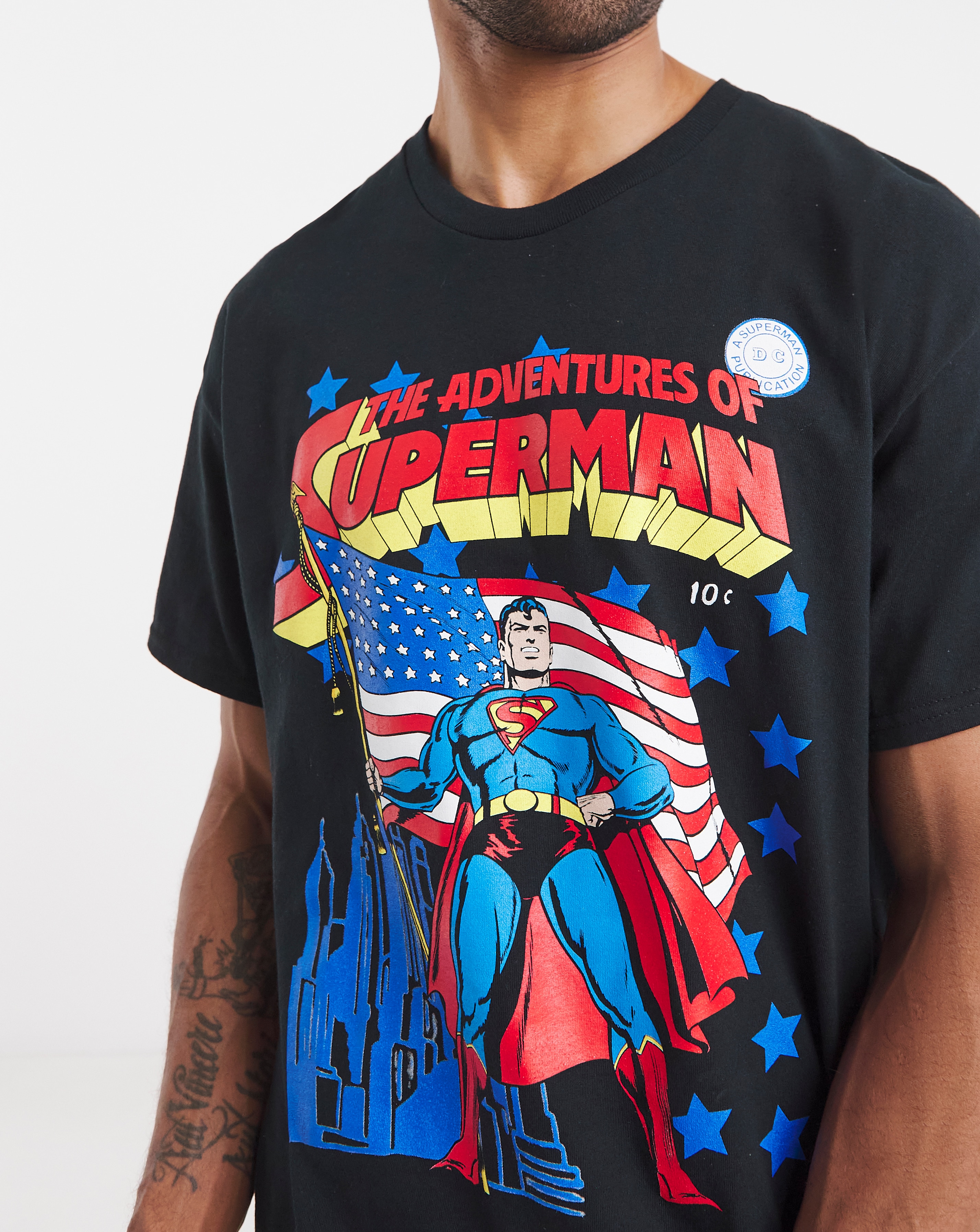 Superman Graphic T-Shirt - Black | JD Williams