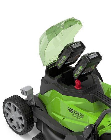 Greenworks 48V 36cm Cordless Brushless Lawnmower & 25cm Line Trimmer