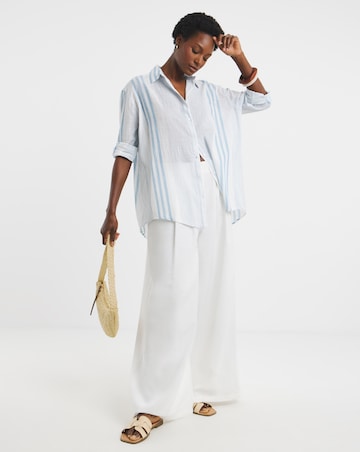 Blue Stripe Cotton Shirt