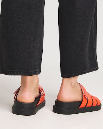 Simply Be Parry Woven Touch and Close Footbed Sandals - Extra Wide Fit (EEE)