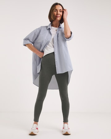 Charcoal High Waisted Jersey Legging
