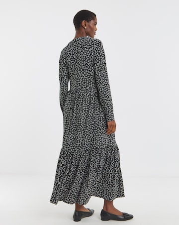 Soft Touch Long Sleeve Notch Neck Dress