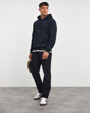 Timberland Hampthon Tonal Logo Hoodie - Navy
