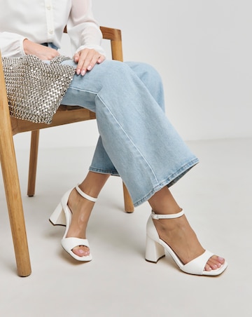 London Barely There Block Heel Sandals - Extra Wide Fit (EEE)