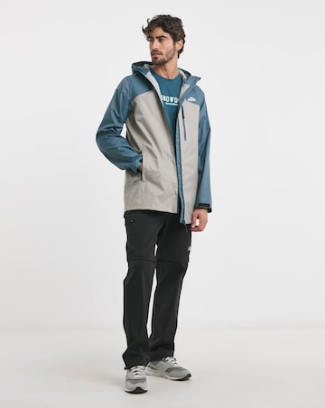 Snowdonia Mens Waterproof Colour Block Hooded Jacket