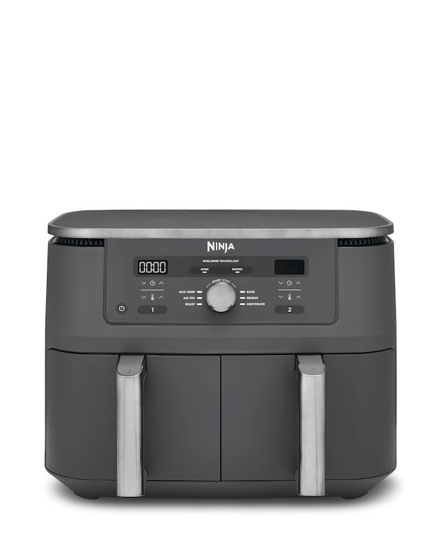 Ninja MAX 6-in-1 Dual Zone Air Fryer 9.5L DZ400UK Gun Metal Grey