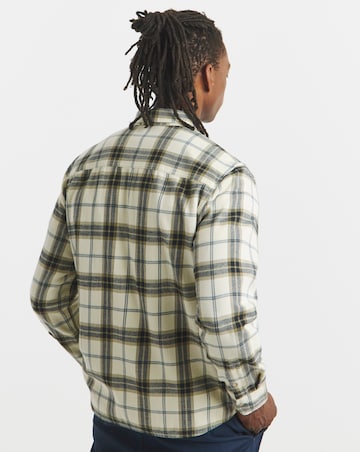 Cotton Rich Flannel Check Shirt Regular