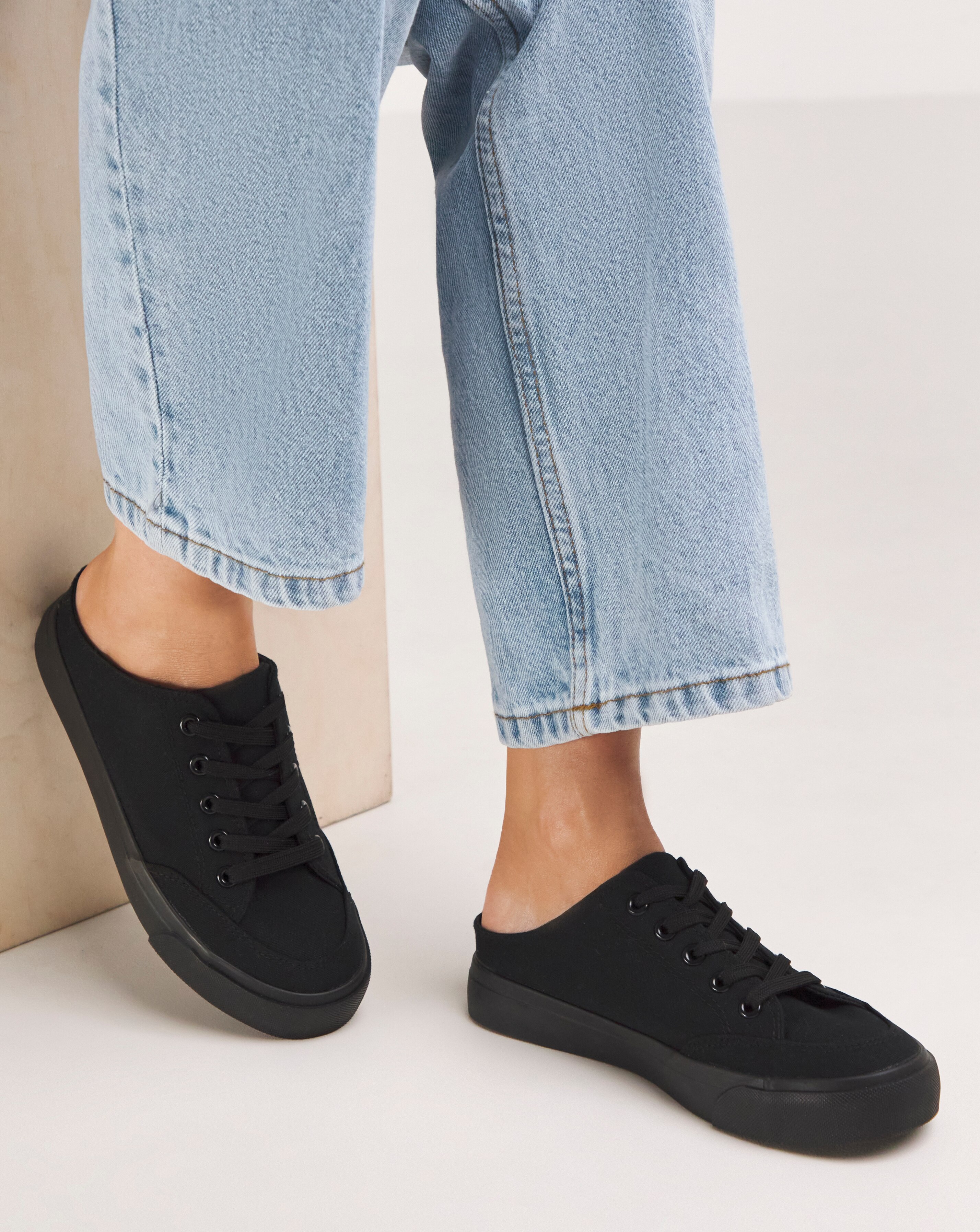 Ely Mule Canvas Trainers - Extra Wide Fit (EEE) | JD Williams