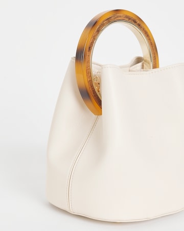 Ecru Ring Detail Grab Bag