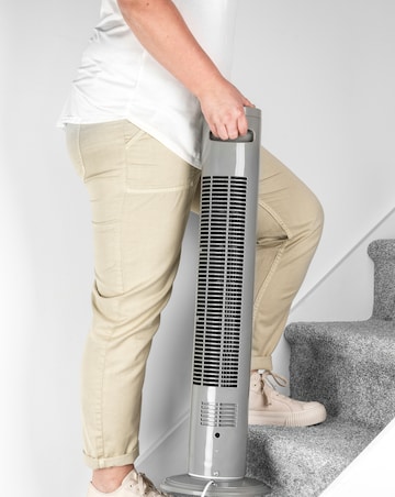 Beldray 32 Inch Tower Fan With Timer Grey