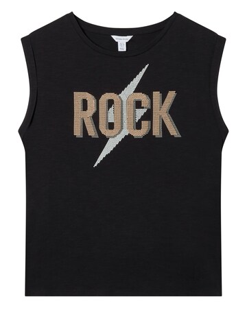 Sonder Studio Embellished Rock Print Tee