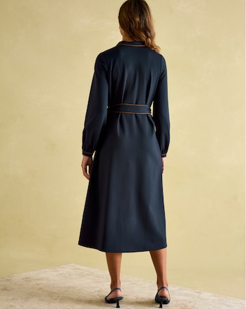 Joules Thea Belted Contrast Midi Dress
