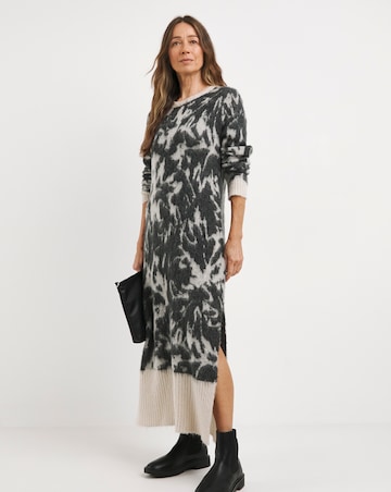 Religion Brushed Yarn Reverse Dress