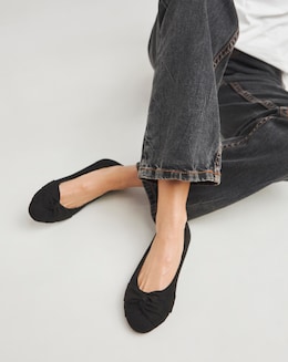 Nova Twist Front Ballerina Shoes - Standard Fit (D)