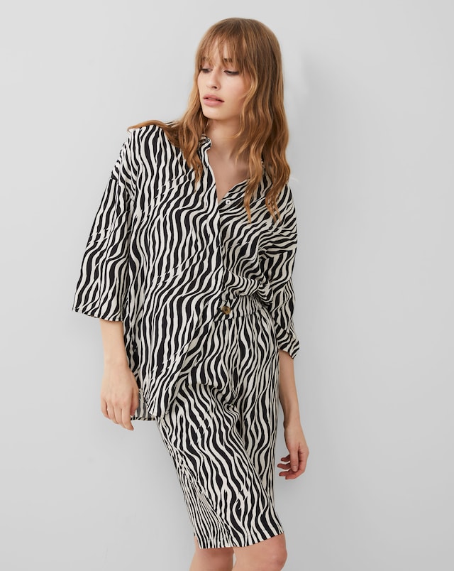 French Connection Zebra Print Shirt