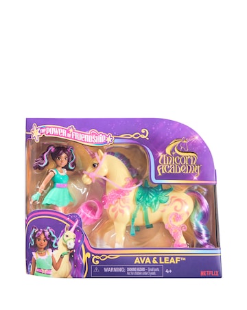 Unicorn Academy Small Ava Doll and Plant Magic Leaf