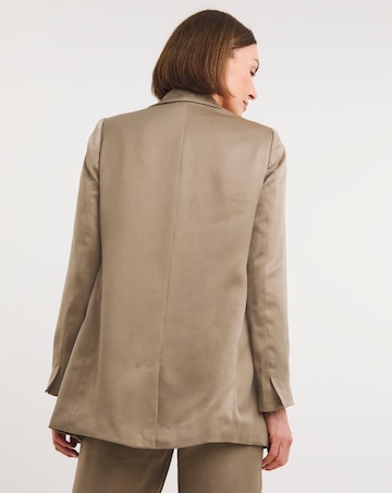 Truffle Satin Blazer